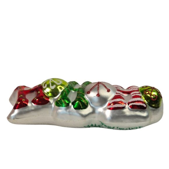 Christmas Ornament lot HoHoHo Snow Man Clip On Glass Holiday Xmas Decor Snowman - Picture 4 of 13